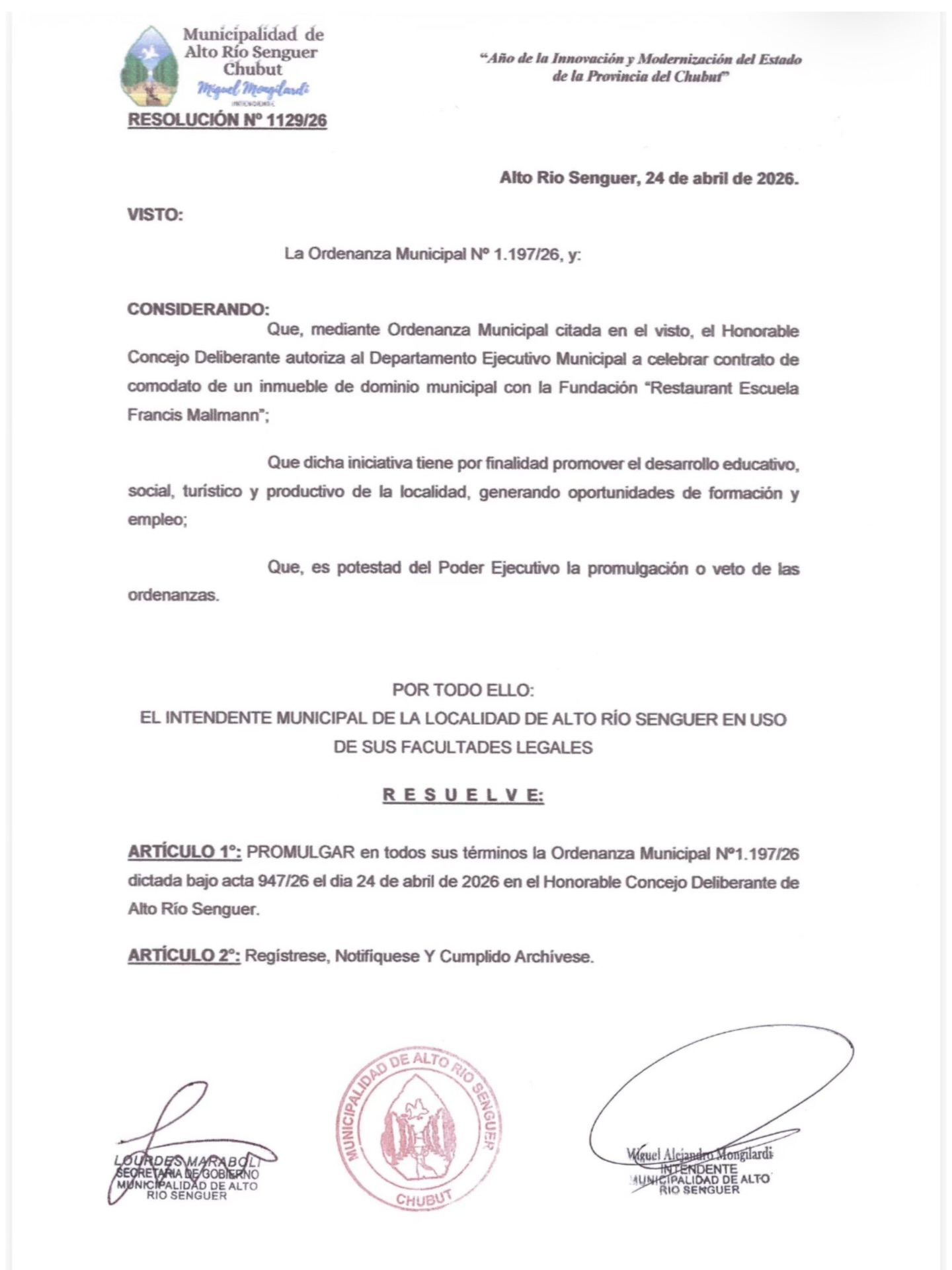 Fundación “Restaurant Escuela Francis Mallmann”